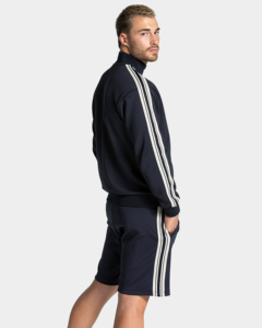 Luxury Sweatshirt With Custom Logo Heavyweight Pique Mock Neck <b>Pullover</b> Quarter Zip Sweatshirt for <b>Men</b> - Product Image 2