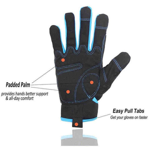 Guantes de Seguridad de Trabajo de Cuero Blancos, Duraderos, Industriales, para Construcción, Mecánicos y Conductores, al Por Mayor y a Bajo Precio - Product Image 2