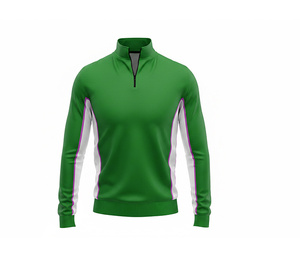 High Quality Sublimation Quarter Zip Jacket Manufacturer <b>Men</b> Women Youth Sportswear Quick Dry Team <b>Pullover</b> - Product Image 2