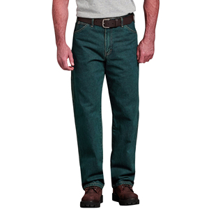 Jeans de mezclilla modernos para hombre, corte recto, tiro medio, desgastados, lavado sucio, estilo urbano, venta al por mayor, 100% algodón, secado rápido - Product Image 4