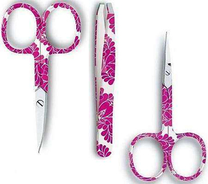 Fancy <b>Nail</b> <b>Scissors</b> Premium Manicure <b>Scissors</b> <b>for</b> Professionals Hand Sharpened Cuticle <b>Scissors</b> With Pink Floral Design - Product Image 4