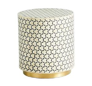 Nouvelle table basse de style européen moderne de luxe, base argentée, table basse en nacre, table en nacre, fabrication artisanale en Inde, vente en gros - Product Image 1