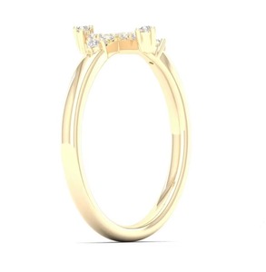 925 <b>Silver</b> Rhodium Plated <b>Cross</b> Moissanite Engagement <b>Ring</b> Brilliant Cut Claw Setting Religious Christian Unisex IGI Certified - Product Image 3