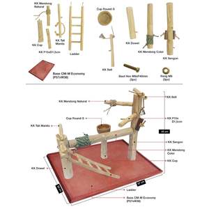 Perchoir pour oiseaux en bois de Java écologique, bois de café, Java Wizardland pour fournitures pour oiseaux - Product Image 3