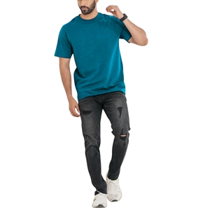 Camiseta Básica para Hombre, 100% Algodón, Tejido de Punto Blanco Premium - Product Image 1