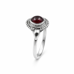 Natural Garnet Gemstone 925 Sterling Silver <b>Ring</b> Handmade <b>Statement</b> <b>Ring</b> Vintage Designer Red Garnet Jewelry for Women Christmas - Product Image 1