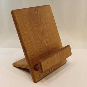 Wooden Polished Rectangle Book Holder Premium <b>Desk</b> Reading Stand for Modern Office Home <b>Study</b> Art Collectible Table Accessories - Product Image 1