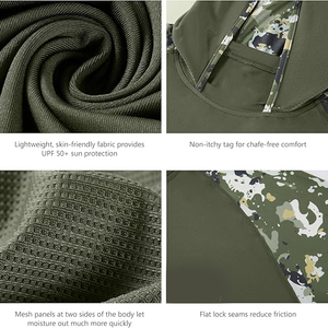 Sweat à capuche camouflage pour homme en mélange coton-polyester, motif Scrubland, avec cordon de serrage à la capuche et poches latérales, idéal pour l'extérieur - Product Image 4