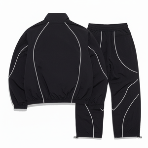 New Custom Oversize Sportwear Casual Sweatsuit 3m Reflective <b>Jacket</b> and Jogger Set Windbreaker Nylon <b>Men</b> Tracksuit - Product Image 3