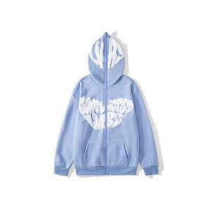 Sweat à capuche zippé intégral en coton respirant, avec fermeture éclair fluide et un design futuriste inspiré du streetwear. - Product Image 1