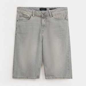 Short en jean pour homme, nouvelle collection, best-seller OEM, style streetwear, avec logo personnalisé, couleur unie. - Product Image 5