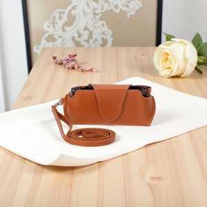 Genuine Leather <b>Glasses</b> Cover Slim Luxury Cowhide Pouch Handmade Vintage <b>Reading</b> Eyewear Protector Case Bag LGC-0023 - Product Image 1