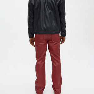 Pantalons en cuir pour hommes, dernière mode, coupe slim, design élégant, matière de qualité supérieure, vêtements décontractés d'hiver, pantalons pour hommes - Product Image 5