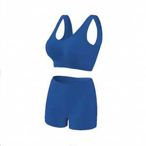 2026 Custom <b>Royal</b> <b>Blue</b> Women's Yoga Sets 2-Piece Fitness Athletic Seamless Mid Waist Breathable Quick Dry Eco-Friendly - Product Image 1