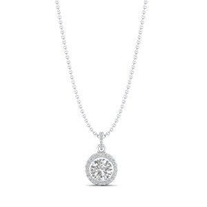 REYES - Collares con Colgante de Moissanita de Corte Redondo Brillante de 3.22 Quilates en Oro Sólido de 14K, Regalo de Boda, Joyería Fina para Novia - Product Image 6