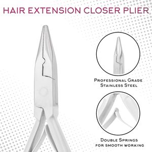 Hair Extension <b>Pliers</b> <b>Set</b> Stainless Steel Tools for Installation and Removal 4-Piece Kit - Product Image 2