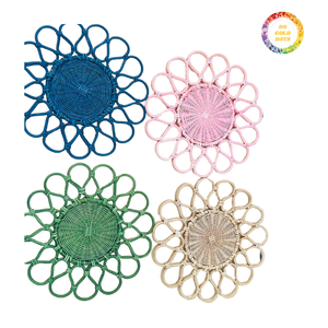 <b>Rattan</b> Charger Plate Round Woven Serving Plate for <b>Dining</b> <b>Table</b> Hotel Restaurant Bulk Wholesale - Product Image 1