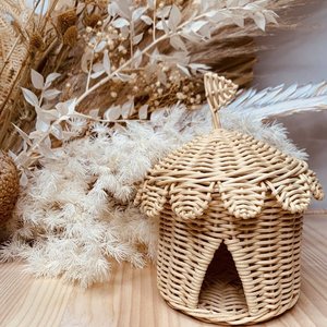 บ้านเด็กเล่นหวายราคาถูกที่สุดสำหรับขาย เต็นท์ละครสัตว์น่ารัก ของเล่นเด็กเล็ก บ้านของเล่นเด็ก - Product Image 3