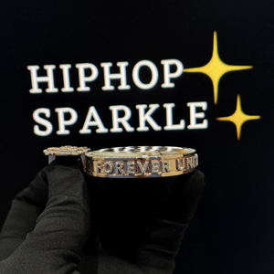 Pendentif Lettre Géométrique Hiphop Scintillant Plaqué Or Rose Moissanite Taille Brillant en Argent 925, Breloque Thème Unisexe pour Usage Quotidien - Product Image 2