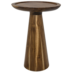 Minimalist <b>Round</b> Wooden Coffee <b>Table</b> With Tapered Base Handmade Minimalist Living Room Furniture Handmade <b>Side</b> <b>Table</b> - Product Image 6