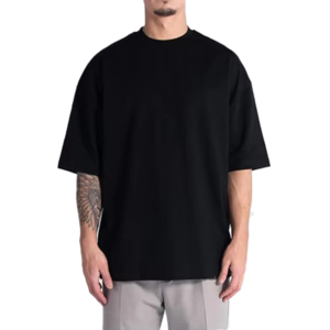 T-shirt en coton pour hommes, décontracté, à manches courtes, col rond, doux, respirant, léger, durable, confortable, élégant, pour la salle de sport - Product Image 1