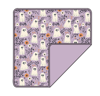 Couverture en bambou Hanzi 50x50 pouces imprimée Halloween, faite à la main, toutes saisons, personnalisable, prête à expédier – Literie enfant en promotion