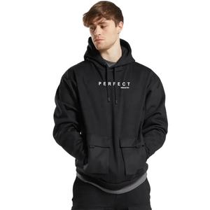 Wholesale Men's Solid <b>Black</b> Color Full <b>Zip</b> up <b>Hoodie</b> Sweatshirts Streetwear High Quality Oversized <b>Zip</b> up <b>Hoodie</b> Custom logo - Product Image 4
