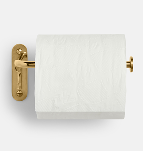 Porte-papier toilette en laiton Posey, décoratif, à fixer au mur, porte-rouleau de papier toilette vintage, porte-mouchoirs pour salle de bain - Product Image 4
