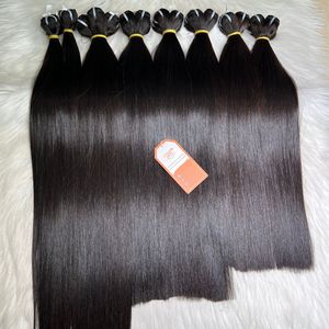 Precio al por mayor Mejor calidad Remy Hair 100% Paquetes humanos vietnamitas Trama Color negro natural Super Double Drawn Straight Style - Product Image 5