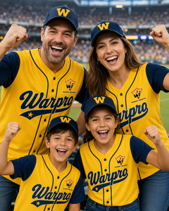 Premium Personalized <b>Mens</b> Yellow Navy Baseball Jersey Custom Logo Short Sleeve Sports Team Fanwear Shirt - Product Image 6