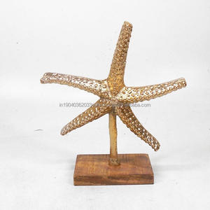 เครื่องประดับโลหะยอดนิยมรูปปั้นของขวัญเทศกาลโต๊ะพร้อมฐานไม้สำหรับตกแต่งบ้านและของขวัญอุปกรณ์ปาร์ตี้ - Product Image 1