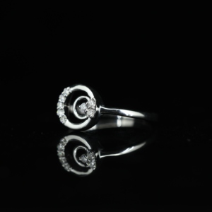 High Quality 925 Sterling Silver 18K Gold Plated 8x6mm Oval Shape <b>Ring</b> <b>CZ</b> Claw Setting for Certified Eco-Friendly Lead Nickel - Product Image 2