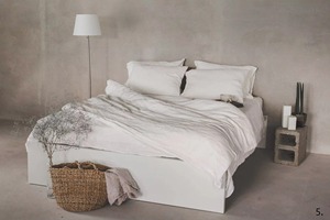 Custom Luxury Pink <b>Linen</b> Washed Solid <b>Duvet</b> <b>Cover</b> Set Handmade Bedding OEM/ODM Available Queen <b>King</b> Sizes Home Use - Product Image 3