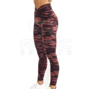 New Fashionable Plus Size Premium Sublimation <b>Leggings</b> For <b>Gym</b> Yoga Running Exercise Fitness Stretch Everyday Comfort - Product Image 3