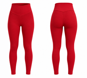 Women's 2-Piece Seamless Yoga Set High Waist Leggings Sports Bra <b>Turtleneck</b> Non-Convertible Straps Breathable Quick-Dry Four-Way - Product Image 2