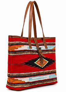 Sac fourre-tout à motif tribal de qualité supérieure pour femmes, grande capacité, sac à main bohème, sac de voyage à bandoulière tendance - Product Image 3