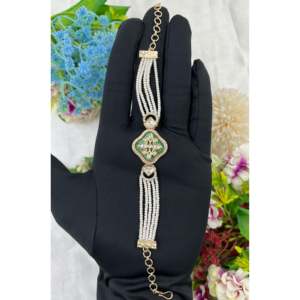 Starry Bliss Pearl Bracelet-Indian Ethnic <b>Artificial</b> <b>Jewellery</b> - Product Image 6