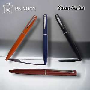 Stylo en métal de haute qualité, cadeau promotionnel, stylo à bille noir, stylo publicitaire rotatif avec logo gravé au laser - Product Image 3