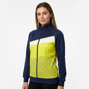 Custom Sublimation Fleece <b>Jacket</b> Zip Up Track <b>Jacket</b> Geometric Print Winter Outerwear for <b>Men</b> and Women - Product Image 4