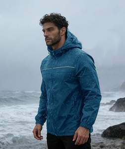 เสื้อแจ็คเก็ตกันลมกันน้ำสำหรับผู้ชาย ดีไซน์เนอร์ ขายส่ง รุ่นหนาสำหรับฤดูหนาว คอตั้ง สไตล์วินเทจ น้ำหนักเบา - Product Image 4