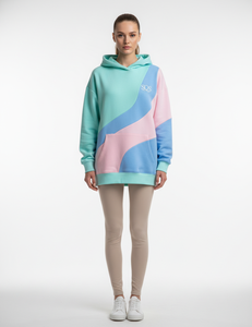 Sudadera con Capucha de 350 GSM, Personalizada con Estampado Puff, Logotipo Bordado, Felpa de Algodón, Estilo Urbano, Talla Grande para Mujer - Product Image 1