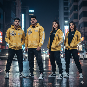 Sweat à capuche unisexe Rexfit Sports, effet délavé, broderie de qualité supérieure, streetwear, fermeture éclair intégrale, OEM - Product Image 2