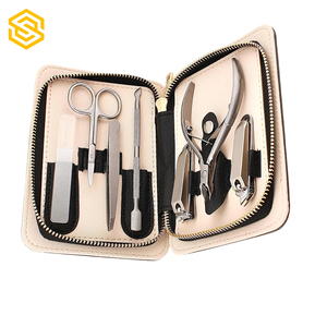 Luxury Stainless Steel <b>Nail</b> Care <b>Kit</b> Best Selling Manicure Pedicure Tools Wholesale Top Selling Unique Color Case - Product Image 1