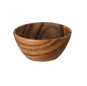Bol de service en bois d'acacia, design premium, durable, décoration pour la maison, hôtels, restaurants, vaisselle, bol à soupe, bol à collation - Product Image 6
