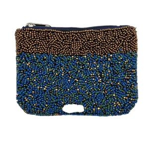 Porte-monnaie en perles de verre noires, motif rivets, fait main, avec chaîne souple détachable, pochette zippée, haute qualité, durable, portefeuille tendance - Product Image 3