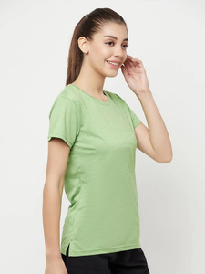 เสื้อยืดผู้หญิงทรงเทรนดี้ระบายอากาศได้ดี สีซีดแบบซันเฟด - คุณภาพสูง สวมใส่สบาย เหมาะสำหรับลุคสบายๆ และแฟชั่น ราคาขายส่ง - Product Image 3