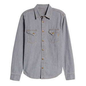เสื้อเชิ้ตยีนส์ลำลองผู้ชาย ผ้าฝ้าย 100% น้ำหนักเบา ระบายอากาศ แห้งเร็ว คุณภาพสูง ใช้ได้ในฤดูหนาว มีสินค้าพร้อมส่ง - Product Image 1