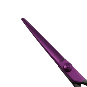 Ciseaux de coiffure professionnels OEM de 5 pouces avec 2 peignes et étui, lame tranchante en acier inoxydable, cisailles de coupe réglables et durables - Product Image 3