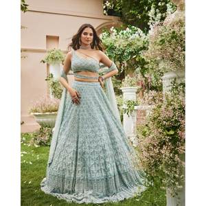 <b>Beautiful</b> Party Wear Lehenga Choli with Waist Belt Size 2XL - Product Image 2