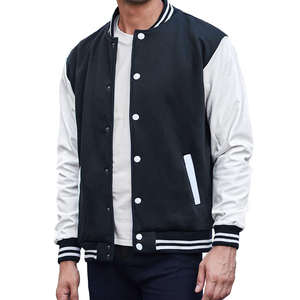 Chaqueta Varsity de Alta Calidad con Mangas de Cuero y Bordado Chenille, Secado Rápido, Color Personalizado, Chaqueta Varsity Letterman - Product Image 3